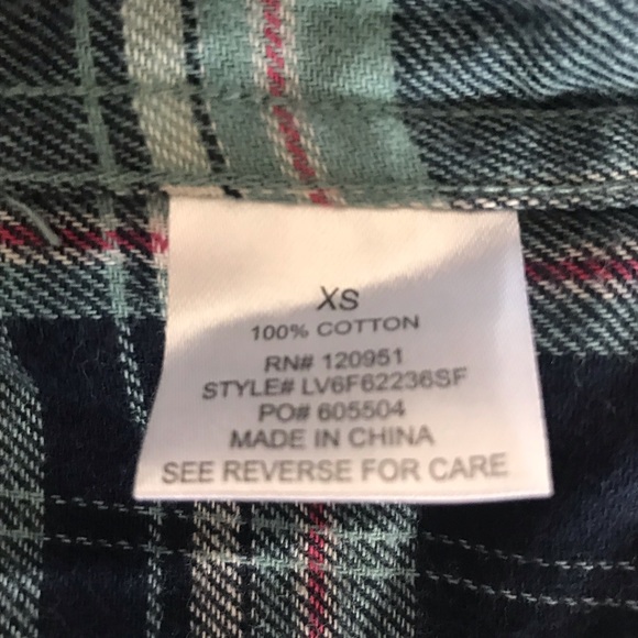 BNWT Olive + Oak For Stitch Fix Flannel XS - Picture 4 of 4